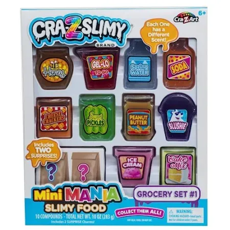 10-Count CRA-Z-Slimy Mini Mania Grocery Set