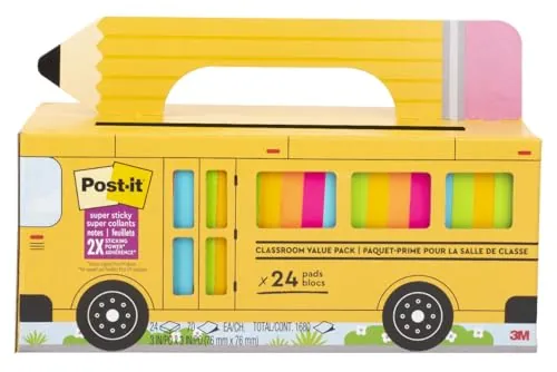Post-it 3×3 Super Sticky Notes 24-Pack