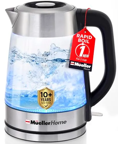 Rapid Boil Electric Tea Kettle 1.8L