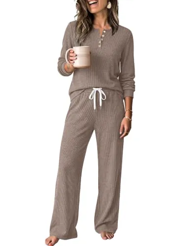 Soft & Comfy Two Piece Lounge Sets for Women Fall Outfits WST2908