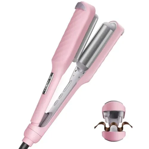 BABONIR Hair Crimper with 3 Barrels for Beach Waves