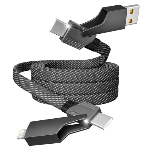 ravel Essentials 3in2 Multi Charging Cable AC to C+L+iWatch