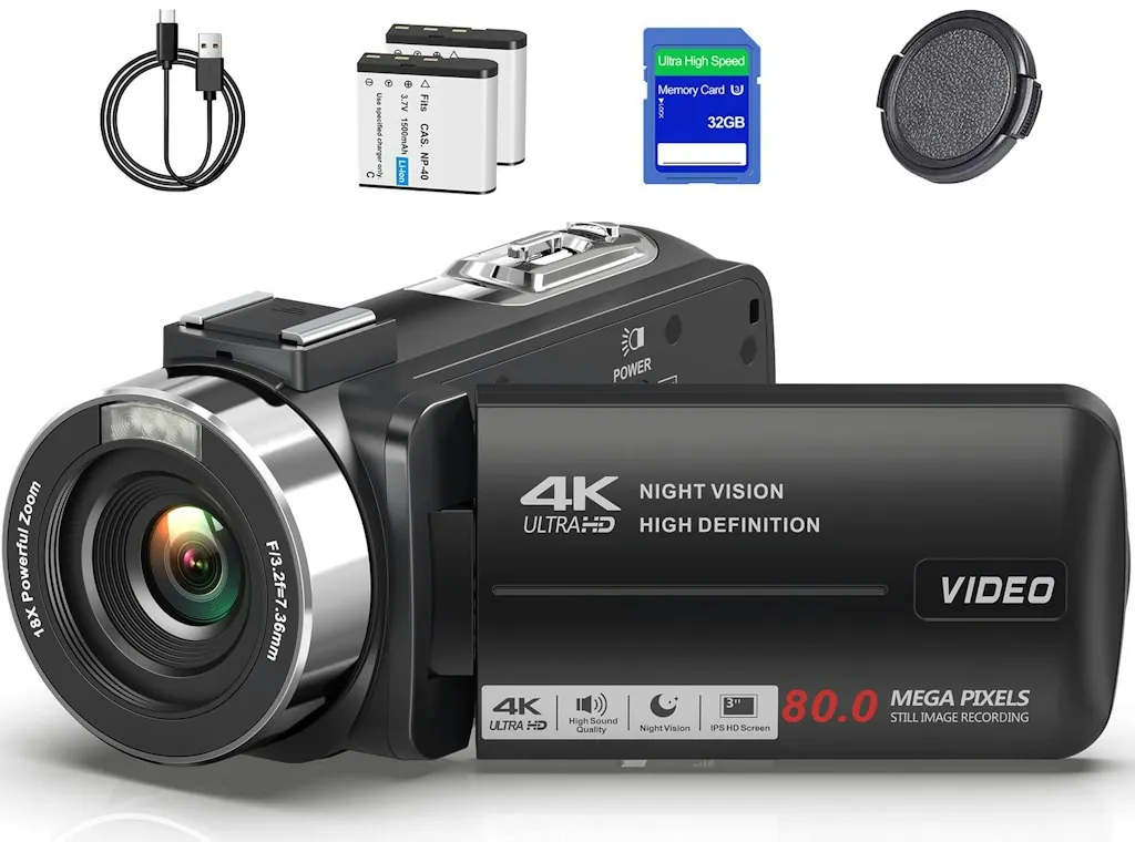Suttie V092 4K UHD 80MP Camcorder