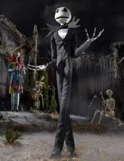 Disney Deluxe Life-Size Animated Jack Skellington 6.5 FT