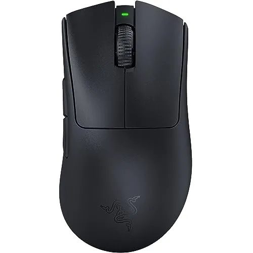 Razer DeathAdder V3 Pro Wireless Gaming Mouse, 63g, 90 Hr Battery, Black