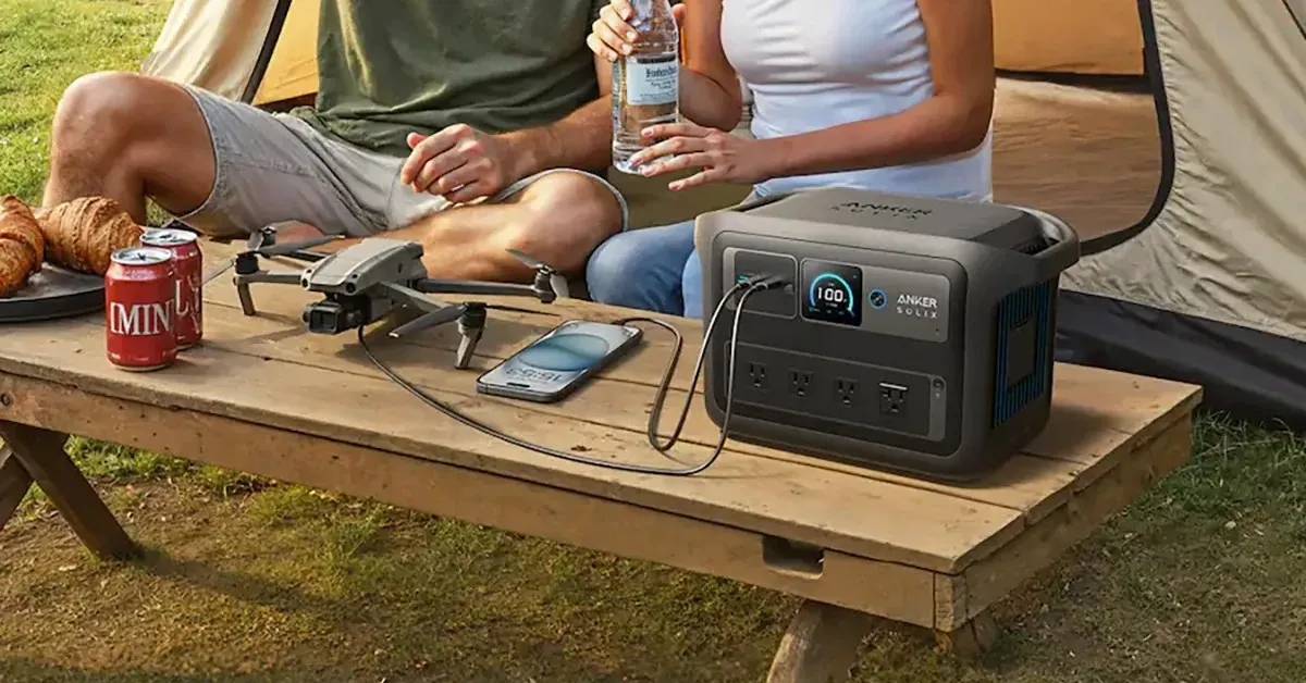 For today only, pick up the black Anker SOLIX 1,024Wh C1000X Gen2 power station