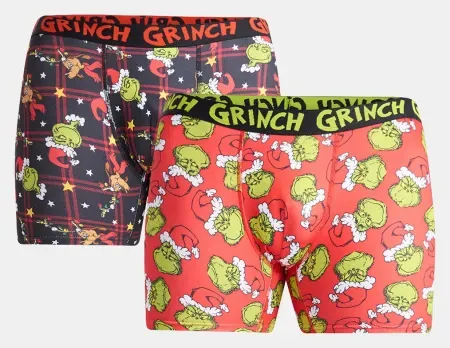 2-Pack Dr. Seuss The Grinch Men's Boxer Briefs
