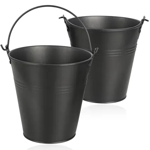 Grill Drip Grease Bucket for Traeger Pit Boss Rec Tec Pellet Smoker Oil Catcher Pail BBQ Accessories - 2-Pack