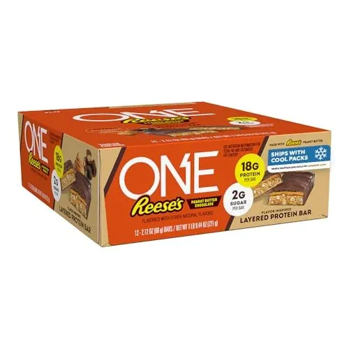 ONE Reese's Peanut Butter Chocolate Protein Bars 12-Pack 2.12-Oz