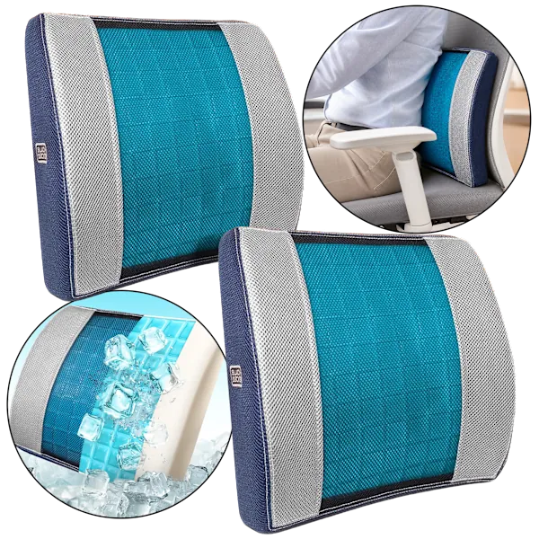 Black+Decker Gel Lumbar Cushion 2-Pack
