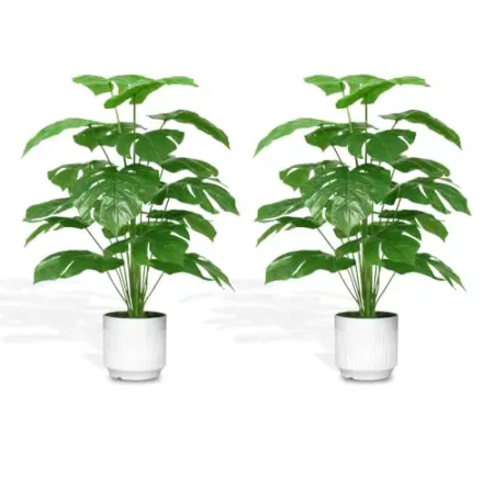 2-Pack Elkaysenly 28" Fake MonStera Artificial Plants