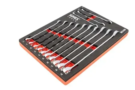 13-Piece Sunex 9911M V-Groove Metric Wrench Set in EVA Foam