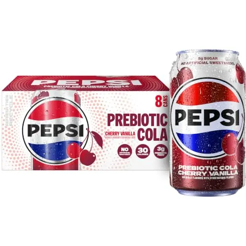 Pepsi Prebiotic Soda in Cherry Vanilla 8-Pack