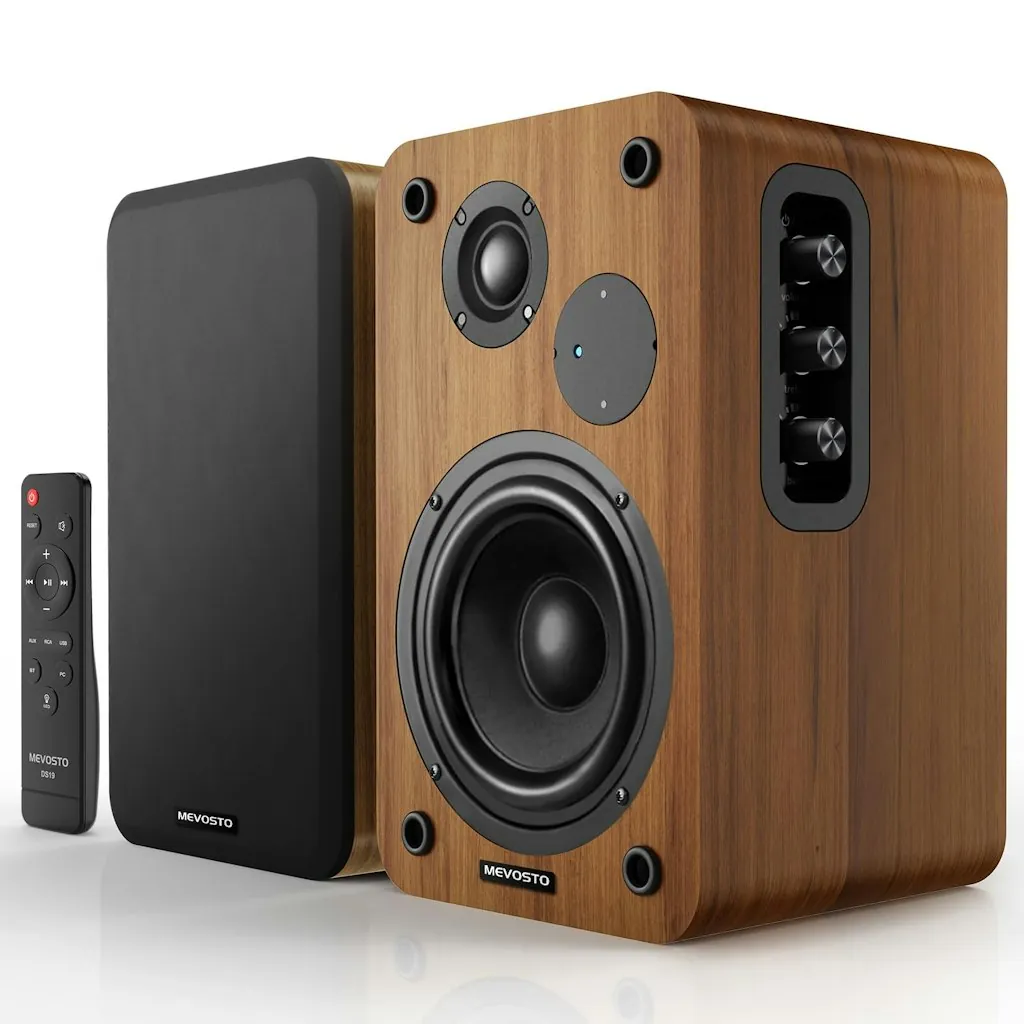 36W Active Bluetooth Bookshelf Speakers