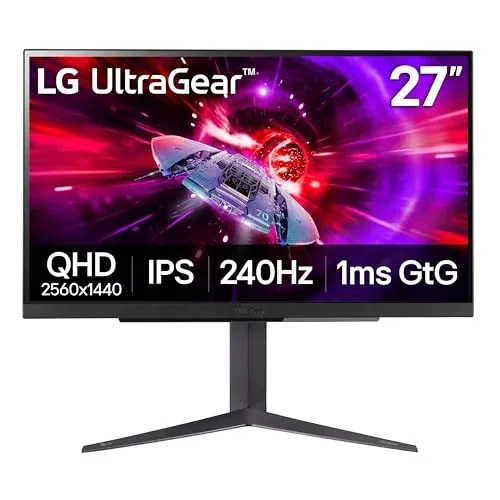 LG 27GR83Q-B 27-inch QHD IPS Gaming Monitor 240Hz 1ms