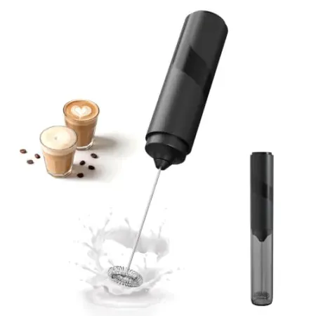 CIRCLE JOY Portable Battery-Operated Handheld Milk Frother Wand