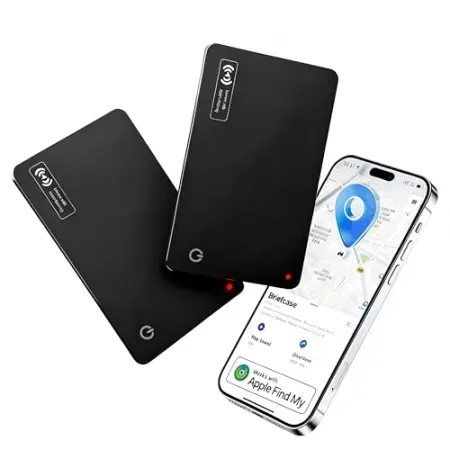 2-Pack Lmrbelec Ultra-Slim Rechargeable Wallet Tracker Cards