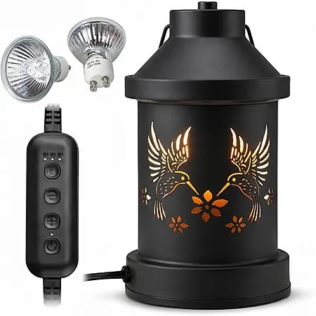 Eandisom Hummingbird Candle Warmer Lamp w/ Timer & Dimmer