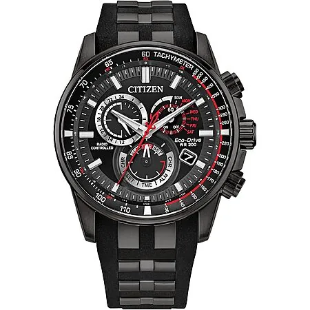 43mm Citizen Men's Eco-Drive Sport Luxury PCAT Chronograph Watch