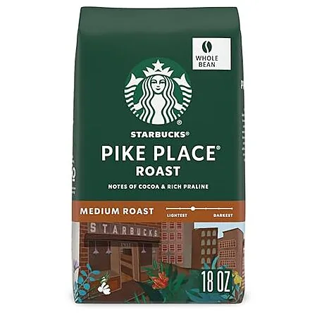 18-oz Starbucks Whole Bean Coffee (various)