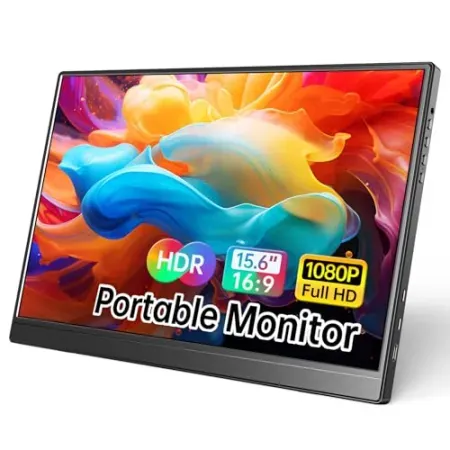 WCV 15.6" 1080P USB-C Portable Monitor w/ Kickstand