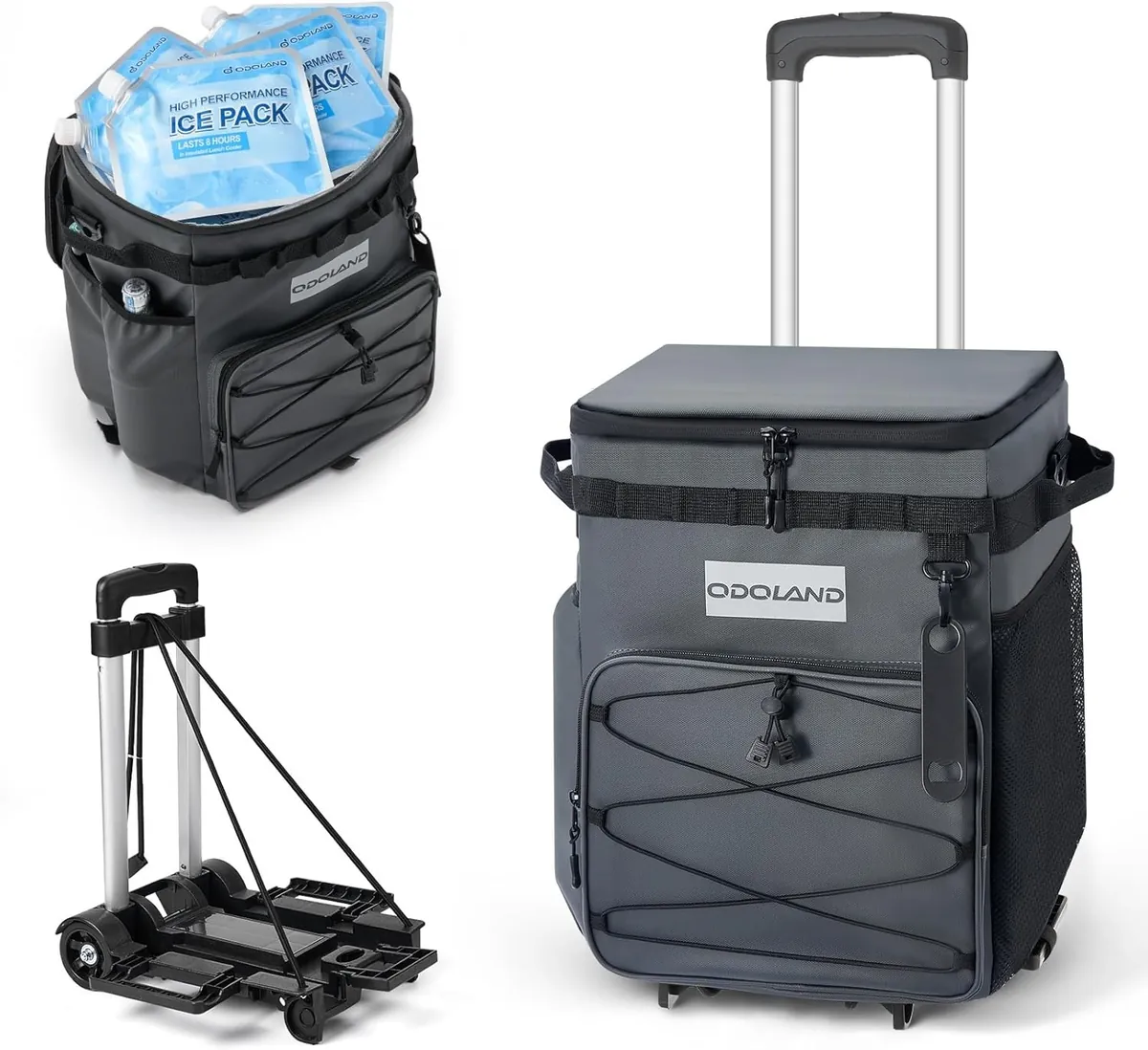 Odoland 48 Can Rolling Cooler Bag