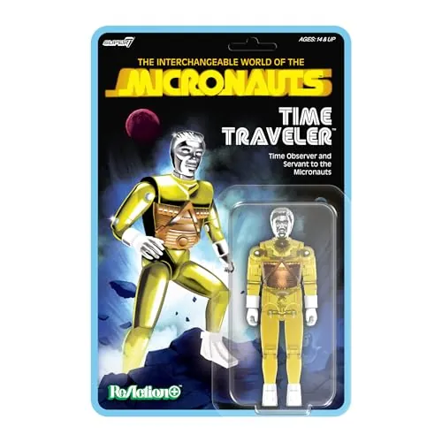 Super7 Reaction+ Micronauts Time Traveler (Translucent Yellow)