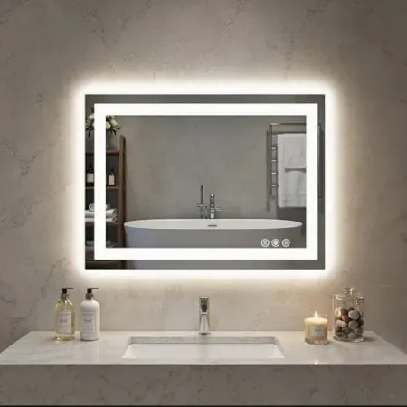 Sweetcrispy 20" x 28" LED Bathroom Mirror