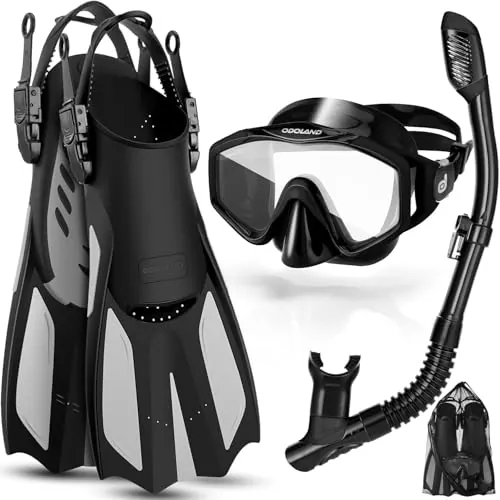 Snorkel Set with Dry Top Diving Mask