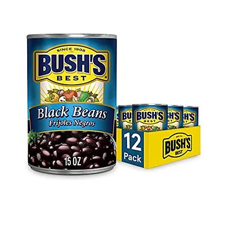 12-Pack Bush's Best: 15.8-Oz Blackeye Peas or 15-Oz Black Beans