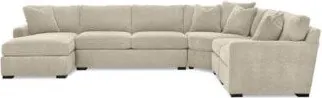 Radley 5-Piece Fabric Chaise Sectional Sofa