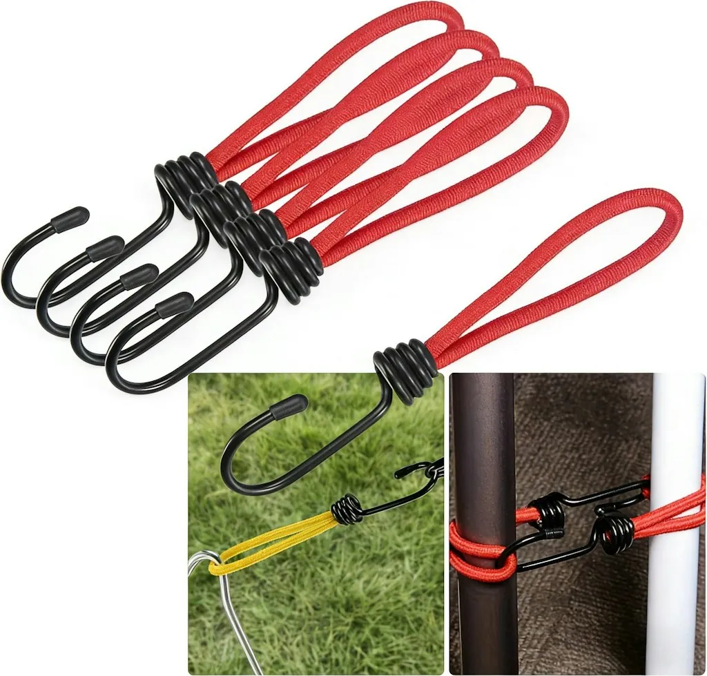 Heavy-Duty Elastic Bungee Rope 4-Pack