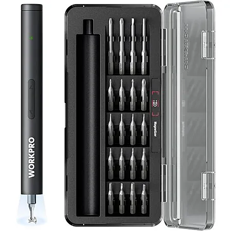 Prime Members: 20-in-1 WORKPRO 3.6V Electric Screwdriver w/ Magnetizer & Bits