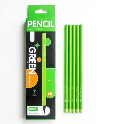 REDRIE 10 Pack Wood-Cased 2HB Pencils