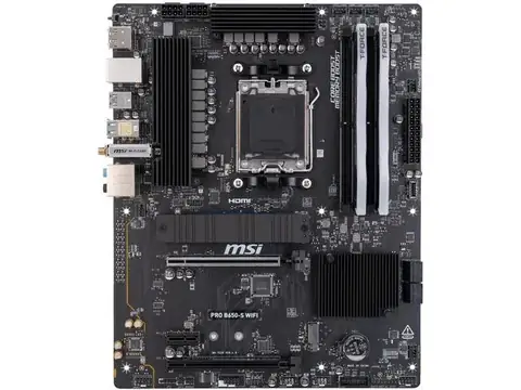 MSI PRO B650-S WiFi AM5 ATX Motherboard with Pre-Installed Team Group 16GB (2x8GB) DDR5-6000 and Team Group MP44L 500GB NVMe M.2 SSD