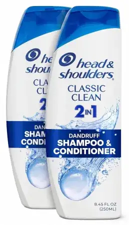 2-Pack 8.45oz Head & Shoulders Classic Clean 2-in-1 Anti-Dandruff Shampoo + Conditioner