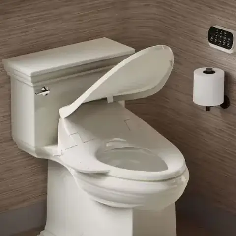 Kohler Purewash E750 Electric Bidet Seat for Elongated Toilets with Touchscreen Remote Control, Biscuit