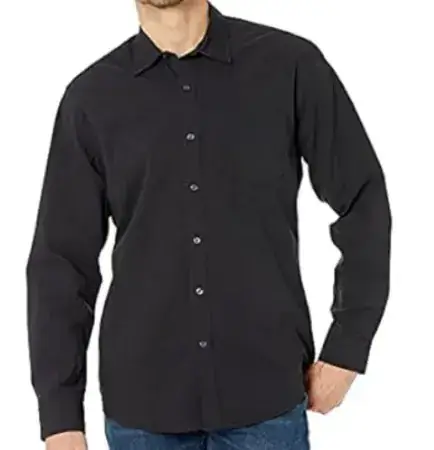 Amazon Essentials Men's Regular-Fit Long-Sleeve Casual Poplin Shirt