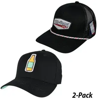 2-Pack Beer Men's Caps