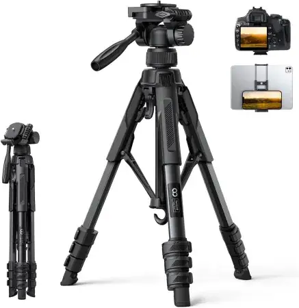 Lamicall 67" Camera Tripod with Rapid Leg Deployment