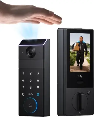 eufy FamiLock S3 Max Smart Lock Keyless Entry Door Lock Palm Vein Recognition Certified Refurbished